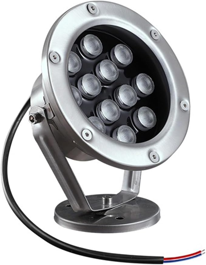 IP68 Waterproof Submersible Spotlights - Low Voltage AC12/24V Underwater LED Fountain Lights for Outdoor Garden and Swimming Pool