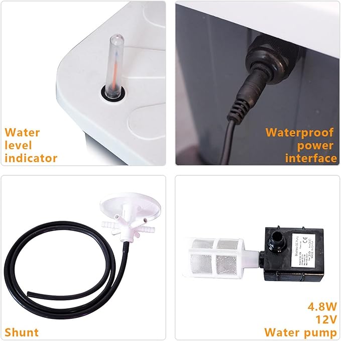 Hydroponic Tower Growing Sytem Indoor Garden Hydroponic Tower Growing Sytem 15 Layer 45 Plants Sites Vertical Hydroponic Tower with Pump and Movable Water Tank Easy to Install and Operate