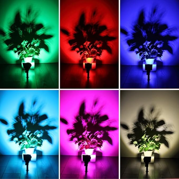 Solar Landscape Lights 7 LED Solar Spotlights 2 in 1 Security Light Solar Lights Outdoor Waterproof for TreePatioYard (Multicolor)