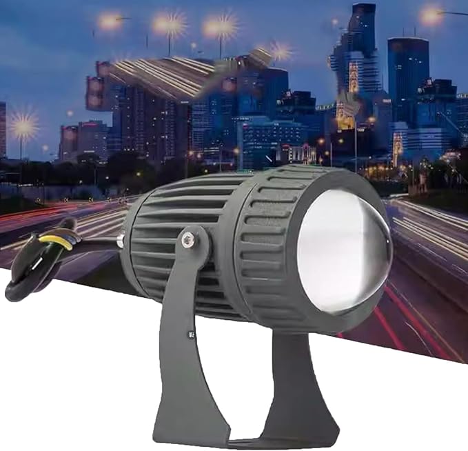 Led Landscape Lights - 180° Adjustable Bracket Ground Light AC85-265V Led Beam Light Outdoor Wall Lamp Landscape Lighting Ip65 Waterproof Narrow Beam Spotlight(Red)
