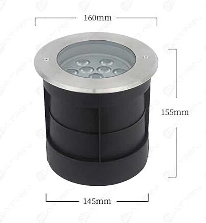 Outdoor Landscape Lights - LED Underground Light AC 220V Recessed Adjustable Angle Underground lamp IP65 Outdoor Waterproof Polarized Underground Spotlight Easy Installation