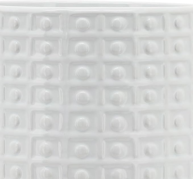 Generic 8 Dotted Planter W Stand White