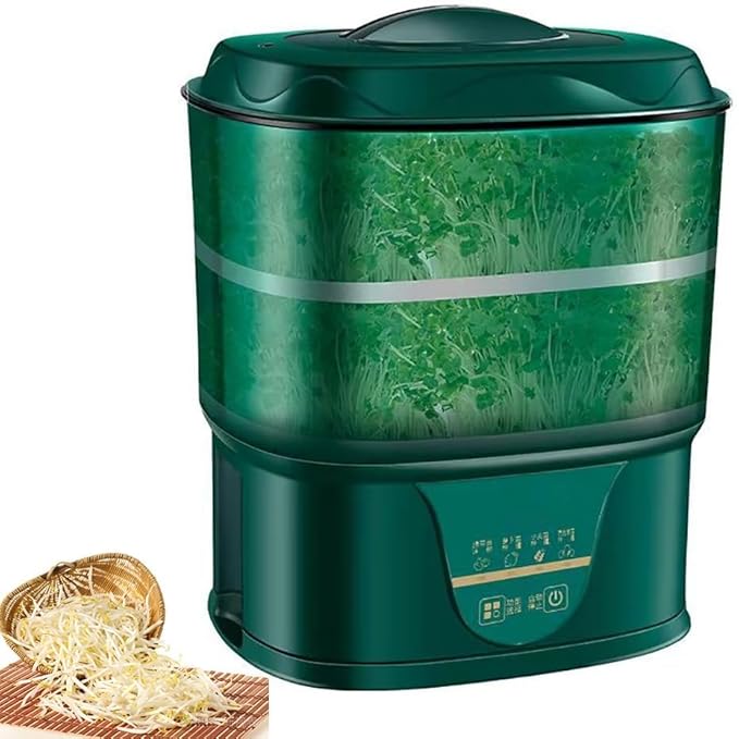 3 Layers Watering Bean Sprouts Maker Multifunctional Bean Sprout Machine Automatic Bean Sprout Machine Large Capacity Machine for Beans