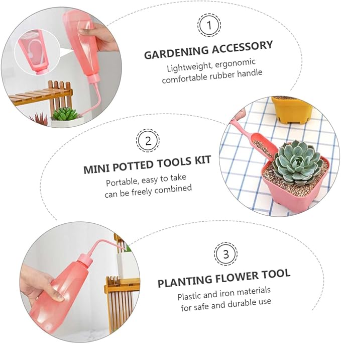 1 Set 10pcs Garden Tool Set Garden Tools for Mini Garden Tools Mini Garden Nursing Succulent Tools Mini Succulent Plants Succulent Planting Hand Tools sow/2136
