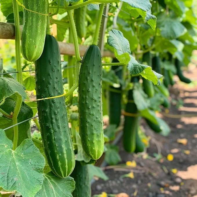 Cucumber Plants in 4 Inch Pot4-6 Inch Tall Cucumber Plants Live Vegetable Seedlings 2 Plants per Pot