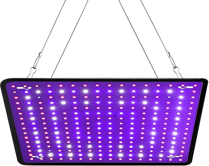 Upgraded LED Grow Light High Efficiency &amp High Yield Full Spectrum Plant Light Grow Lights for Indoor Plants Seedling Hydroponic Plants Veg Flower Growing Lamps