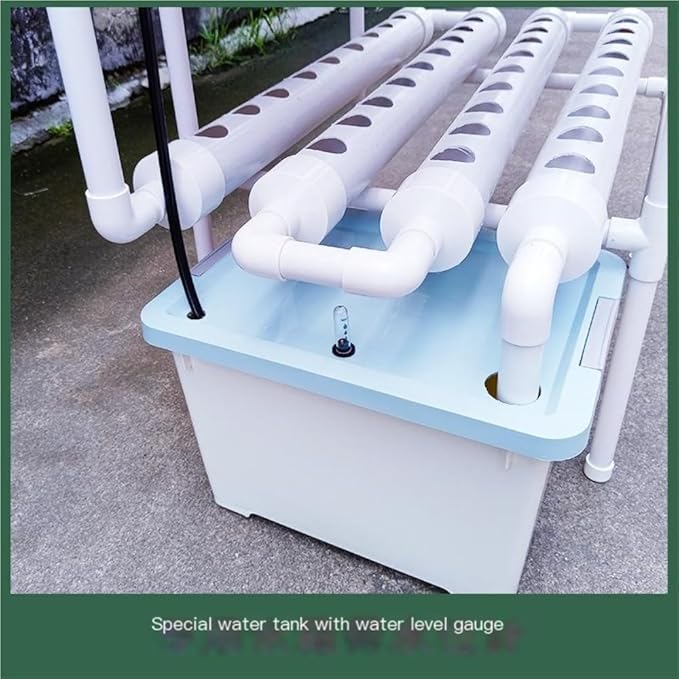 Grow Pipe-Type DIY Hydroponic Planting Rack - PVC Multi-Layer Soil-Free Vegetable Growing System for Home Gardening(75mm Pipe)