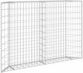 Galvanized Steel Trapezium Gabion Raised Bed Gabion Planter Steel Fencing Wire Patio Flower Plant Bed Basket Stone for Backyard Patio 59.1x7.9x39.4-897