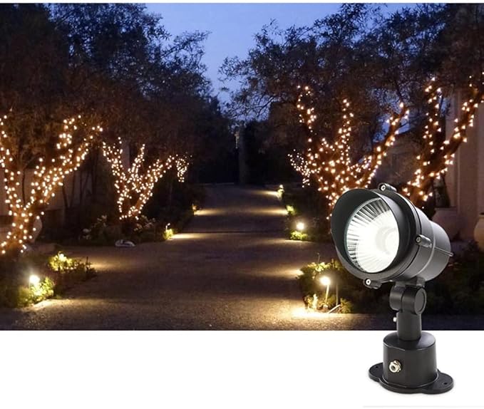 5/10/12/15/18/20/30W Outdoor Led Spotlight Waterproof Landscape Light with Pointed Led Landscape Spotlights Illumination Garden Outdoor Pathway Lighting/A(10W)/6000K White Light
