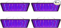 4PCS 800W LED Plant Growing Lights UV IR for Enhanced Plant Vitality for 100-277V Hydroponics Greenhouses Tents Red-Blue Light Photosynthesis Sunlight Filling lamp US Plugs &amp Hooks for Quick mount