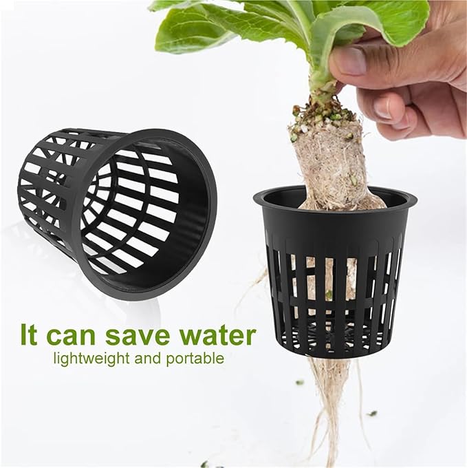 Net Pots for Hydroponics 16pcs Durable Safe Plastic Hydroponic Basket Cup for Garden Balcony Planting