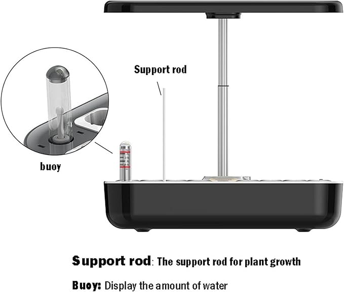 Vertical Garden for Interior 12 Interior Hydroponic Capsules Garden with Growth Light Intelligent Garden Pot Kitchen Automatic Timer