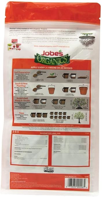 DOGNNAK Jobes 09226 Organic Fruit and Citrus Granular Fertilizer 4 Lbs (Pack of 2)