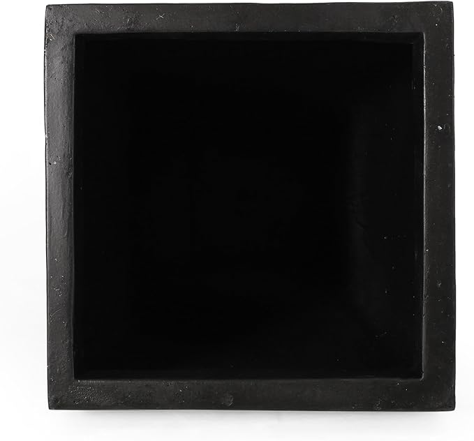 13 Outdoor Small Stone Planter Black