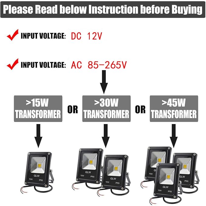 Low Voltage Landscape Lights 10W 12V Outdoor Spotlights IP65 Waterproof Garden Lights3000K Warm White Landscape Lighting for YardTree[8 Pack]
