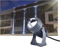 10W LED Spot Lamp - AC85-265V Narrow Beam Spotlight Outdoor Waterproof IP67 Long Range Projection Light for Building Exterior Wall