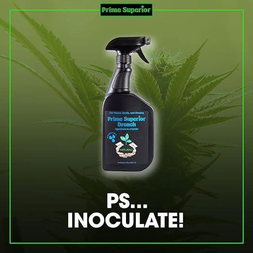 Drench Spray (15 fl.oz) – Plant inoculant &amp Growth Stimulant. Safe for Family Pets &amp Environment. Organic Compliant for Vegetable Gardens lawns &amp House Plants. Indoor &amp Outdoor use.