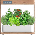 Hydroponic Flower Pot 8-Hole Hydroponic Machine Hydroponic Growing System with Smart Led Grow Light Three Adjustable Time Options and Two Spectrum Formulas 7l Water Tank Timed Water Pump