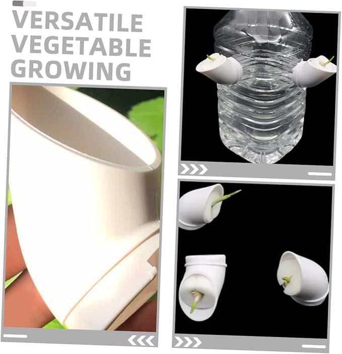 balacoo 30pcs Hydroponic Nursery Cups Planting Pots for Soilless Cultivation for Indoor Gardening and Balcony Vegetable Growing Compatible