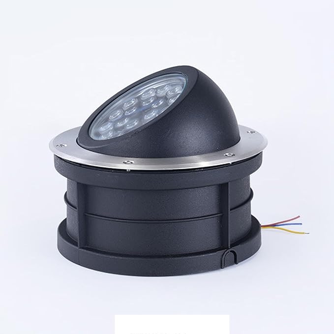 Outdoor Ground Light 60° Embedded Polarized Spotlight IP66 Waterproof AC85-110V LED Underground Light for Garden Deck Driveway Patio Decorative Landscape Light