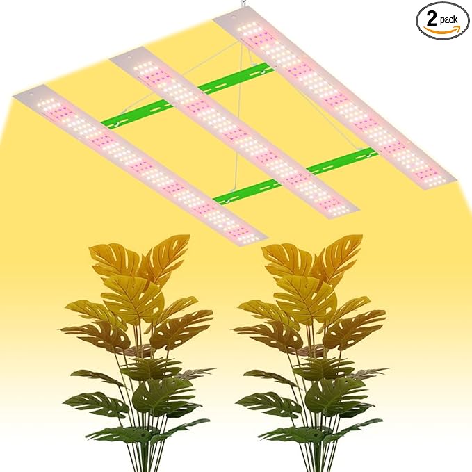 600W LED Plant Grow Lights 100-277V Indoor Hydroponic System Lamps UV/IR Seedings Fill Lamp Sunlight Greenhouse Tent Vegs Succulent Flowers Moss Fruits Potting Cactus Lighting with Hook Hanging