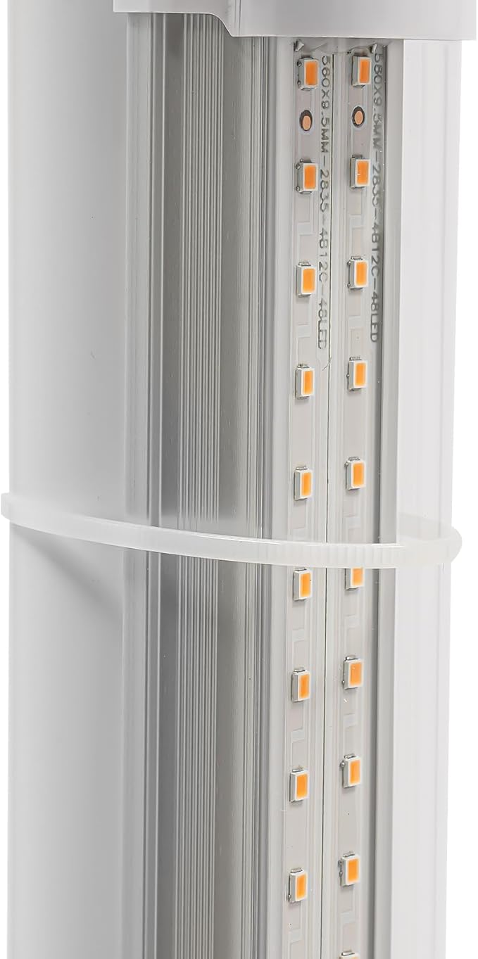 Hydroponic Growing Kit Indoor Garden Planter with LED Grow Light 6 Layer 30 Planting Point Hydroponic Grow Tower with Water Tank Plants Germination Kit for Garden Office Balcony (White)