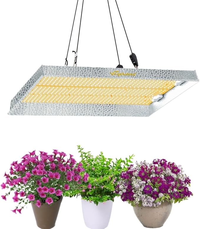 300W LED Grow Light Lamp with UV IR Diodes for Indoor Plants 4x4 5x5ft Coverage Commercial Grow Lighting and Dimmable Driver Sunlike Full Spectrum VGP3000 912pcs LEDs Plant Growing Light
