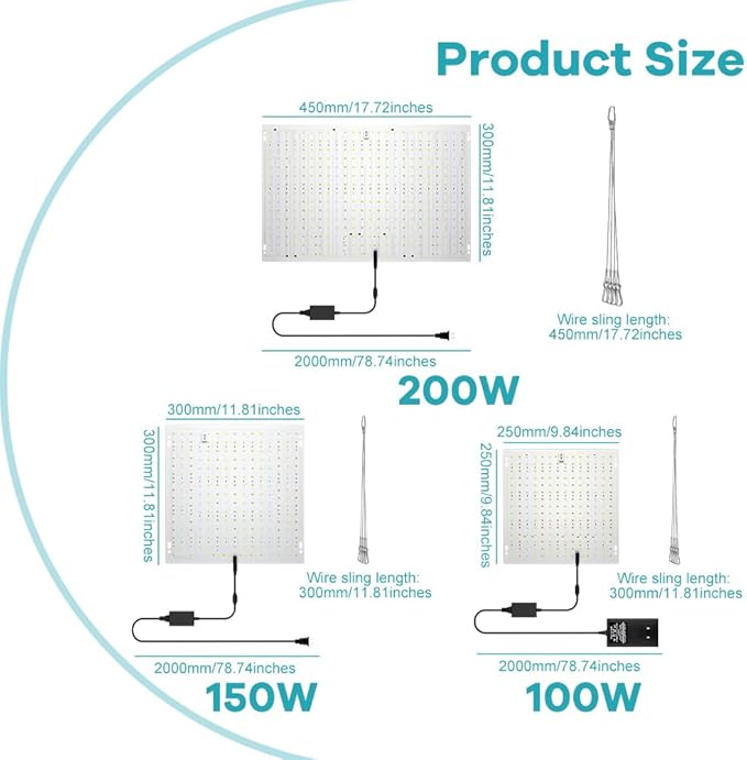 2PCS 800W Led Plant Growing 234Leds Light Dimmable &amp High Efficiency &amp Deeper Penetration Lamps for Seed Starting Vegetables Bloom Full Spectrum Plant Grow Lights for Hydroponic Indoor Plants