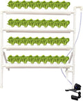 Hydroponics Growing System Kit36 Sites PVC-Pipe Vertical Hydroponic Garden Planting Vegetables and Herbs Growth Cultivation Equipment with PumpTimerPlanting BasketGrow Sponges