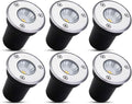 6PCS 3W LED Ground Lights - Outdoor Recessed Spotlight for Gardens Park Trails and Landscape Lighting