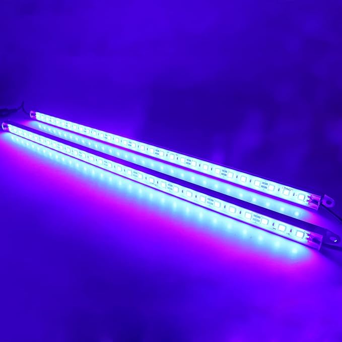 440nm Blue Waterproof LED Grow Light Strips 12V DC Aquarium LED Strip Aluminum Lighting 2 pc 20 Blue Boat Rigid LED Lights Strips Marine LED Lights Bar