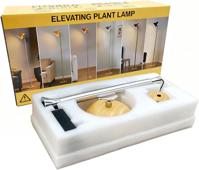 yadoker Plant Grow Light for Indoor Plant Aluminum LED Grow LightElevating Plant LampHeight AdjustableAutomatic Timer with 8/12/18Hours10-Level BrightnessIdeal for Large Plant Grow