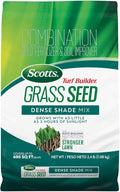 Scotts Turf Builder Grass Seed Dense Shade Mix with Fertilizer and Soil Improver Grows With Little Sunlight 2.4 lbs.