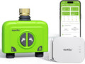RAINPOINT WiFi Water Timer for Garden Hose 2 Zone WiFi Sprinkler Controller Smart Hose Timer Valve Automatic Drip Irrigation System/Rain Delay for Garden (Brass Inlet WiFi &amp Ethernet Connectio