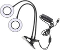 balacoo Double Head Grow Light Plant Lights Led Planting Lamp Clamp Plant Growth Lamp Home Grown Lamp Dual-Headed Growing Lamp Plant Growth Light Lamp for Plants Indoor Aluminum Alloy Clip Black
