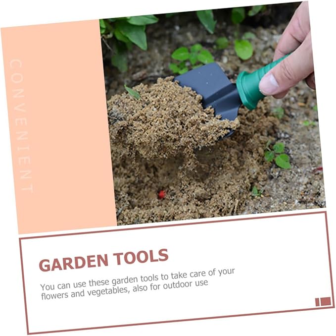 Garden Tool Set with Stainless Steel Shovels and Pruning Shears 5pcs Portable Gardening Hand Tools Kit with Carrying Case for Planting and Lawn Care