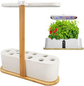 10 Pods Indoor Garden Plant Germination Kit with LED Grow LightHydroponics Growing System 2.5L Water Cycle Herb Garden Plants Germination Kit with Automatic Timer for Family Gardening Planter