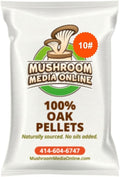 Premium 100% Oak Pellets – Pure Hardwood Substrate for Mushroom Cultivation | Ideal for Shiitake Oyster Reishi &amp More (10 Pounds)