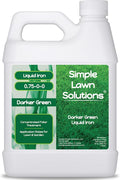 Simple Lawn Solutions - Liquid Iron Fertilizer Darker Green - Chelated Micronutrients - Concentrated Green Booster for Turf Grass Indoor Plants and Outdoor Garden (32 Ounce)