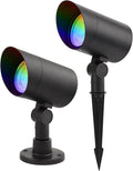 Led Landscape Outdoor Spot Light with Anti-Glare Cap - Heavy Duty Waterproof IP67 24V Accent Light Adjustable Mount RGB Thickened Aluminum Spotlight for BLDG Yard Garden Tree