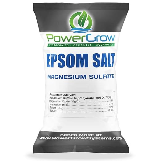 Epsom Salt (Magnesium Sulfate) Agricultural Fertilizer Grade - Bulk (1 Pound)