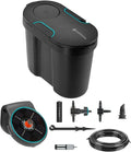 GARDENA (13301) Solar-Powered AquaBloom Garden Irrigation Sprinkler Kit with Water Tank: Water up to 20 Potted Plants with Adjustable drip Irrigation System for Automatic Watering of Patio Plants.