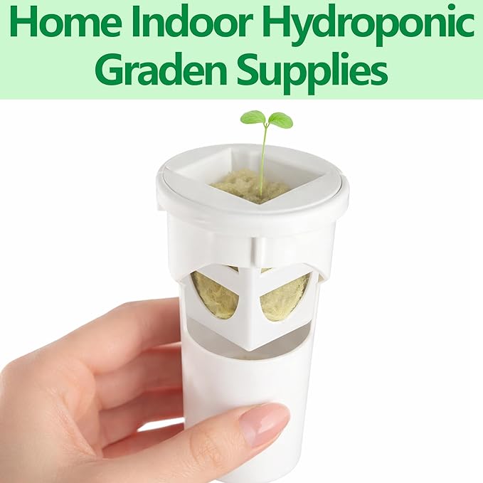 EBaokuup 24 Pcs Grow Cubes for Hydroponic System Grow Cube Hydroponic Cups Compatible with yCube Reusable Hydroponic System Grow Cube for Indoor Graden Supplies