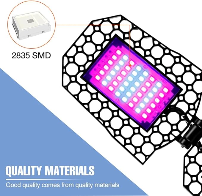 350W LED Plant Growth Lamp 110V Compatible Deformable Foldable E26/E27 Bulb 100-277V Red Blue Light UV/IR Indoor Greenhouse Tent Seedling Box Succulents Hydroponics Potted Veggies Fruits Fill Lights