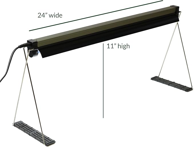 Ferry-Morse Indoor Grow Light Fixture with T5 Bulb Compact Size 24 x 11in. Easy to use and Setup for Seed Starting Growing seedlings &amp cuttings Indoors