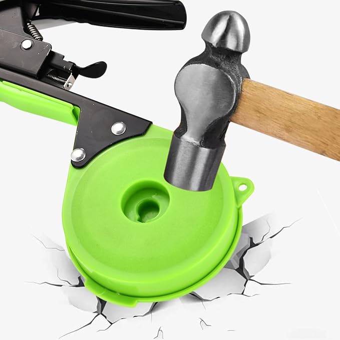 SUCA Plant Tying Machine Plant Tape Cattle Panels for GardenPlant Vine Tying Tool with 10000pcs Staples 21 Rolls Tape Plant Tape Gun for GrapesTapener (tapetool set1pcs) Green