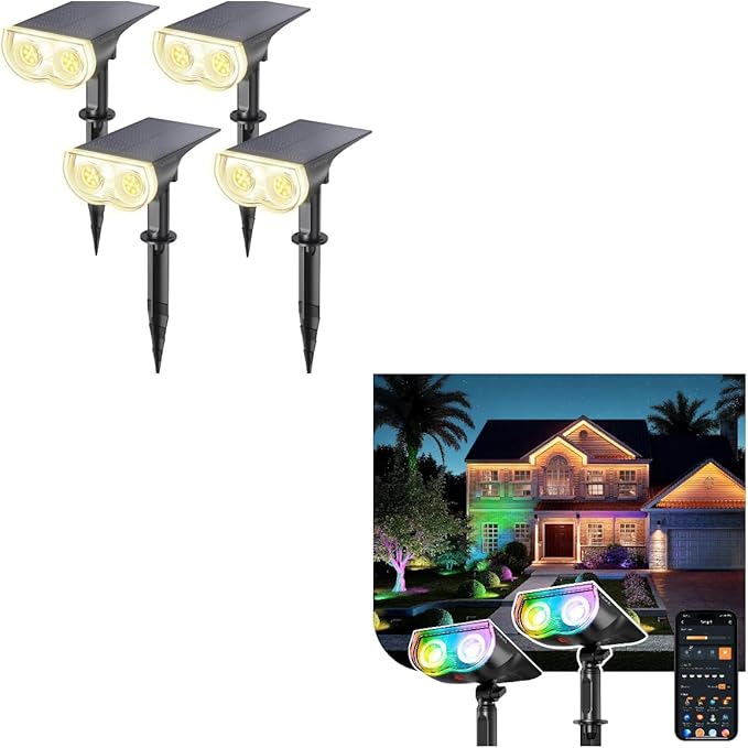 Linkind StarRay Solar Lights Outdoor Waterproof Smart Solar Spot Lights Outdoor SL5