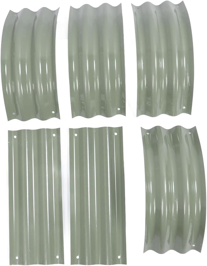 Yunseity Raised Bed Set Thick Planter Raised Bed Weather Easy to Install Outdoor Open Base (Light Green)