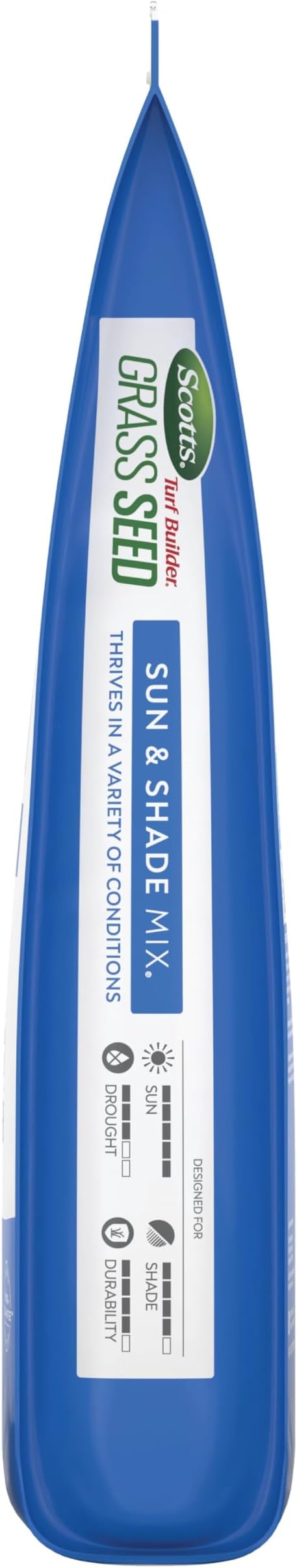 Scotts Turf Builder Grass Seed Sun and Shade Mix with Fertilizer and Soil Improver Thrives in Many Conditions 32 lbs.