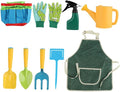 Kid Garden Tools Kit 9-Piece Mini Garden Tools Set Planting Rake Shovel Watering Can for Kids